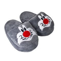 PANTUFLAS SILVESTRE GRIS CLARO - comprar online