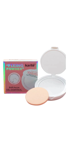 Polvo Compacto Oil Control - Karite Fixing Powder - Caobamakeup