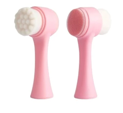 Cepillo De Limpieza Facial Doble Cara Manual Exfoliante - comprar online