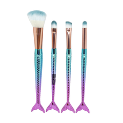 Set Brochas X4 Sirena Para Maquillaje - Varios Colores - - comprar online