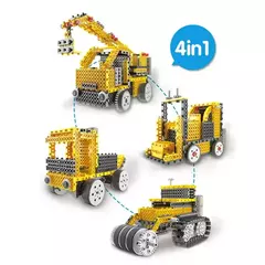 Trator de Controle Remoto 4 em 1, Robótica Educacional, DIY, +6 anos, Amarelo R730 - comprar online