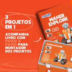 Conjunto Educacional de Robótica 3 em 1, Controle Remoto, Programação, APP, +6, +400 pcs na internet