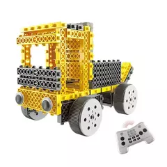 Trator de Controle Remoto 4 em 1, Robótica Educacional, DIY, +6 anos, Amarelo R730 - loja online