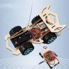 Eco Racer X4 – Carrinho de Madeira 4x4 com Controle Remoto e Montagem DIY na internet
