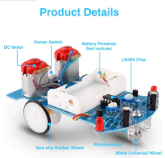 Kit Robô Seguidor de Linha DIY – Prática de Solda e Eletrônica para Iniciantes - comprar online