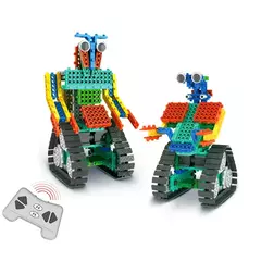 Robô de Controle Remoto 2 em 1, Robótica Educacional, DIY, +6 anos, Amarelo R726. - Robótica Toys | Brinquedos Educativos