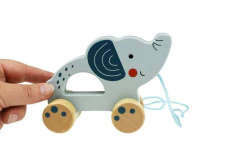 Elefante de Puxar TJ007A - Robótica Toys | Brinquedos Educativos