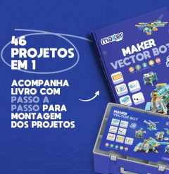 Conjunto Educacional de Robótica 46 em 1 Programável com Motor, Sensor Infravermelho e Ultrassônico, Controle Remoto, APP, +600pcs, 6+ - Robótica Toys | Brinquedos Educativos