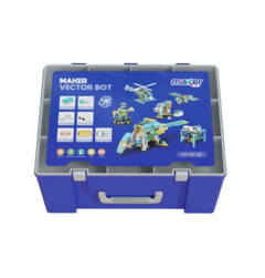 Imagem do Conjunto Educacional de Robótica 46 em 1 Programável com Motor, Sensor Infravermelho e Ultrassônico, Controle Remoto, APP, +600pcs, 6+