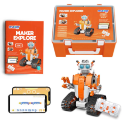 Conjunto Educacional de Robótica 3 em 1, Controle Remoto, Programação, APP, +6, +400 pcs