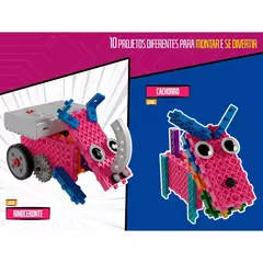 Kit Robótica Turma da Mônica 10 em 1 com Brinde de Milena, Controle Remoto, STEM, Motor DC - Robótica Toys | Brinquedos Educativos