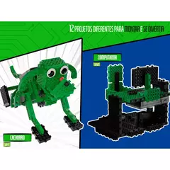 Imagem do Kit Robótica Turma da Mônica 12 em 1 com Brinde de Cebolinha, Controle Remoto, STEM, Motor DC
