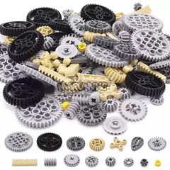 Kit de Engrenagens Plásticas Coloridas - 120 Peças