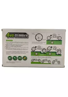 Kit Robô 4WD Climber – Carro Escalada Educativo Movido a Pilha - Robótica Toys | Brinquedos Educativos