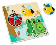 Quadro de Habilidades de Bichinhos, Madeira - Tooky Toys, +3 anos