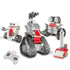Robô de Controle Remoto 4 em 1, Robótica Educacional, DIY, +6 anos, Cinza R734. - comprar online