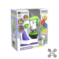 Microscópio Infantil Kit Slideshow 9 experiências - Robótica Toys | Brinquedos Educativos