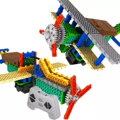 Avião de Controle Remoto 2 em 1, Robótica Educacional, DIY, +6 anos, Azul, R727 - comprar online