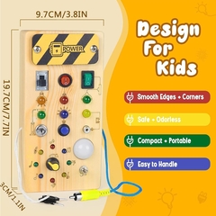 Placa Sensorial Montessori de Atividades