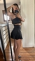 Pollera con short Flight Negra (negro) en internet
