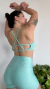 Top Taylor "Texture Verde Agua" - LEMUR FIT