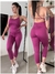 Catsuit Slim Morado Largo - 7/8vos