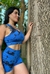 Top Competicion "Blue Batik" - comprar online