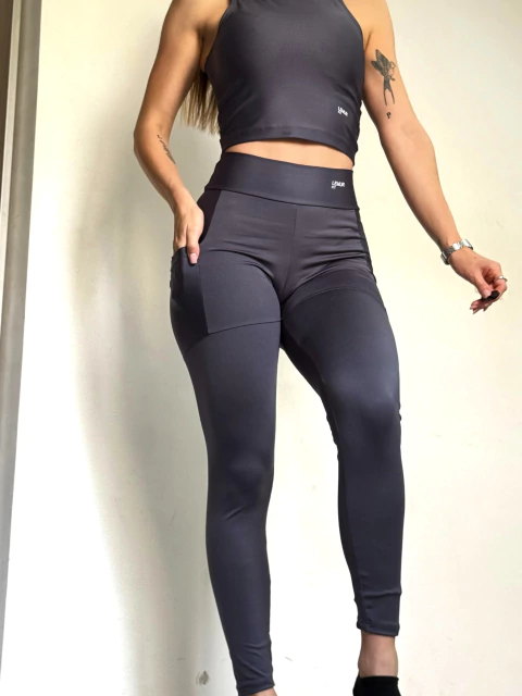 Calza Larga - 7/8vos con BOLSILLOS negra (negro) - comprar online