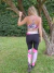 Calza Larga Combinada Negra con Rose Print - comprar online