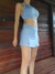 Imagen de Pollera con short Clasica "Celeste Pastel"