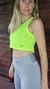 Musculosa Top Amarillo Fluo Calada - comprar online