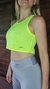Musculosa Top Amarillo Fluo Calada en internet
