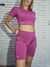 Top Manga Corta "Morado" - LEMUR FIT