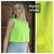 Musculosa Pupera Amarillo Fluo calada
