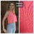 Musculosa Pupera Coral Fluo Calada