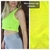 Musculosa Top Amarillo Fluo Calada