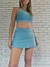Pollera con short Clasica "Turquesa"