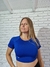 Top Manga Corta "Azul Francia" - LEMUR FIT