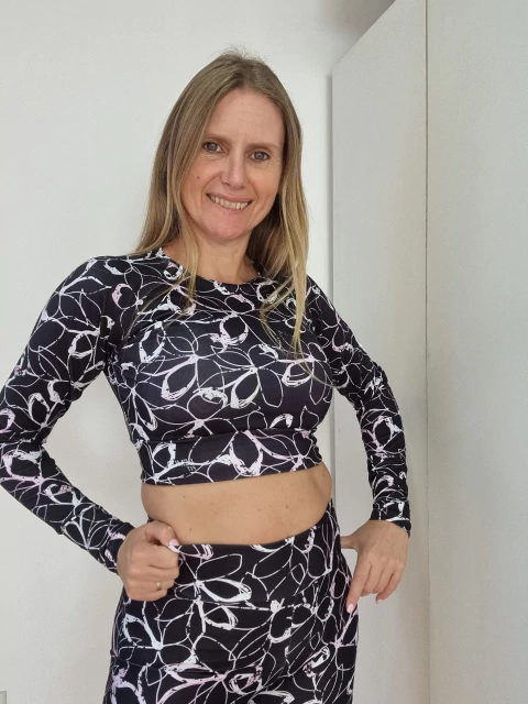 Top Manga Larga "Magnolias"