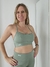 Top Scarlet "Texture Green" (verde) - LEMUR FIT