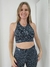 Top Kim "Noche Melange" (grises con destellos azules) - LEMUR FIT