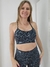 Top Scarlet "Noche Melange" (grises con destellos azules) - LEMUR FIT