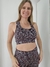 Top Competicion "Amanecer Melange" (grises con destellos fucsias) - comprar online