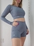 Top Manga Larga "Texture Grey (gris)" - comprar online