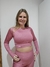 Top Manga Larga "Texture Pink (Rosa)" - LEMUR FIT