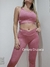 Calza Larga - 7/8vos "Texture Pink" (rosa) - LEMUR FIT