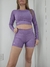 Top Manga Larga "Texture Purple (Lila)" - tienda online