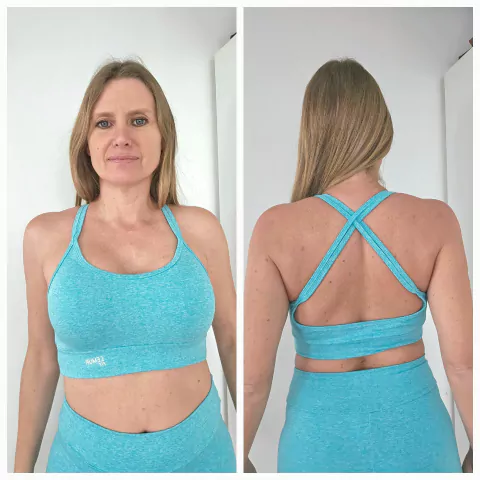 Top Greta "Aqua Melange"
