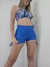 Calza Corta con Cordon Ajustable Azul Francia - comprar online