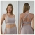 Top Greta "Texture Almendra"